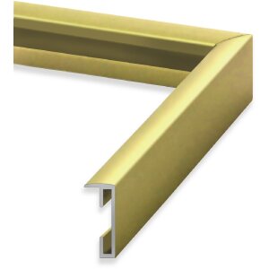 FramesFactory Cadre photo en aluminium 28x35 cm doré Verre Synthétique