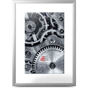FramesFactory Cadre Photo Aluminium 15x21 cm Argenté