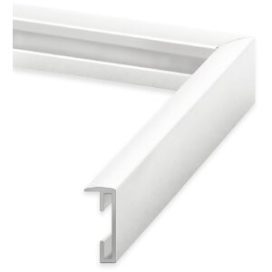 FramesFactory Cadre Photo Aluminium 50x70 cm Blanc Acrylique