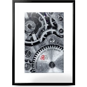 FramesFactory Cadre Photo Aluminium 29,7x42 cm Noir