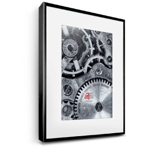 FramesFactory Cadre Photo Aluminium 29,7x42 cm Noir