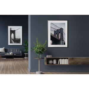 FramesFactory Cadre Photo Aluminium 42x59,4 cm Noir