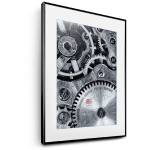 FramesFactory Cadre Photo Aluminium 62x93 cm Noir