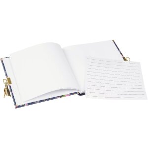 Goldbuch Journal Oiseaux Tropicaux Bleu 16x16 cm - Avec Cadenas