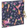 Goldbuch Journal Oiseaux Tropicaux Bleu 16x16 cm - Avec Cadenas