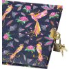 Goldbuch Journal Oiseaux Tropicaux Bleu 16x16 cm - Avec Cadenas