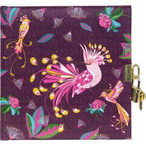 Goldbuch Journal Oiseaux Tropicaux prune 16x16 cm avec...