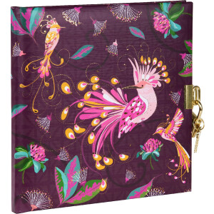 Goldbuch Journal Oiseaux Tropicaux prune 16x16 cm avec...