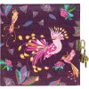 Goldbuch Journal Oiseaux Tropicaux prune 16x16 cm avec cadenas