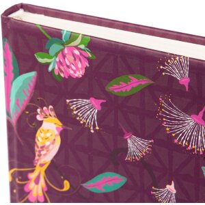 Goldbuch Carnet Oiseaux Tropicaux Prune 15x22 cm