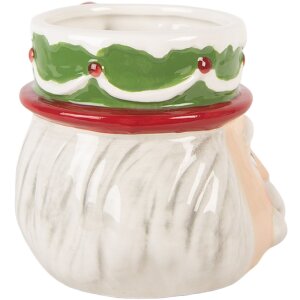 Clayre & Eef Mug Céramique 550ml Beige-Blanc
