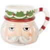 Clayre & Eef Mug Céramique 550ml Beige-Blanc