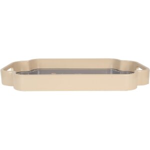 Clayre & Eef 6H2459 Set de 2 Plateaux Décoratifs 46x30/35x24 cm
