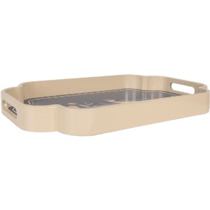 Clayre & Eef 6H2459 Set de 2 Plateaux Décoratifs 46x30/35x24 cm