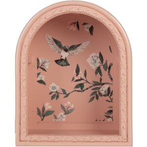 Clayre & Eef 6H2460 Set de 2 Étagères Murales Bleu Rose 30x16x40/24x14x30 cm