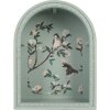 Clayre & Eef 6H2460 Set de 2 Étagères Murales Bleu Rose 30x16x40/24x14x30 cm