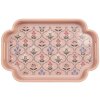 Clayre & Eef Set de 2 Plateaux Décoratifs Rose Violet