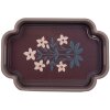 Clayre & Eef Set de 2 Plateaux Décoratifs Rose Violet