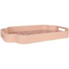 Clayre & Eef Set de 2 Plateaux Décoratifs Rose Violet