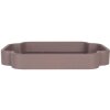 Clayre & Eef Set de 2 Plateaux Décoratifs Rose Violet