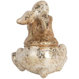 Clayre & Eef Lapin Décoration 6x5x7 cm Beige & Marron