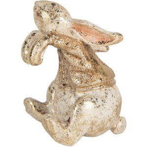 Clayre & Eef Lapin Décoration 6x5x7 cm Beige & Marron