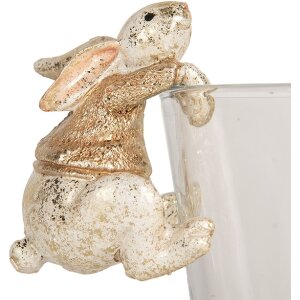 Clayre & Eef Lapin Décoration 6x5x7 cm Beige & Marron