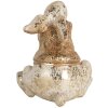 Clayre & Eef Lapin Décoration 6x5x7 cm Beige & Marron