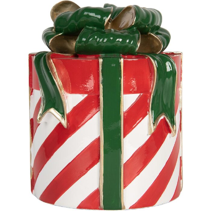 Clayre & Eef 6PR5765 Décoration Cadeau Rouge Vert Ø 16x21 cm