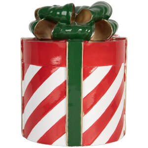 Clayre & Eef 6PR5765 Décoration Cadeau Rouge Vert Ø 16x21 cm