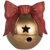 Clayre & Eef 6PR5767 Bougeoir Décoratif Doré et Rouge