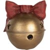 Clayre & Eef 6PR5767 Bougeoir Décoratif Doré et Rouge