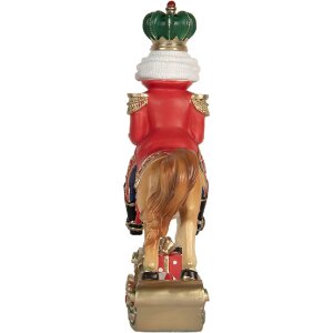 Clayre & Eef 6PR5768 Décoration Casse-Noisette à Cheval Bascule 24x8x31 cm