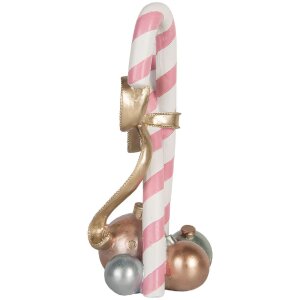 Clayre & Eef Décoration Bâton de Sucre Rose Gold 19x14x30 cm