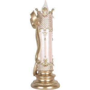 Clayre & Eef 6PR5777 Bougeoir LED Décoratif 13x12x34 cm