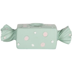Clayre & Eef 6PR5778BL Support Bougie 14x6x4 cm Bleu...