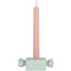 Clayre & Eef 6PR5778BL Support Bougie 14x6x4 cm Bleu & Blanc