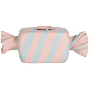Clayre & Eef Bougeoir Rose-Bleu 14x5x5 cm