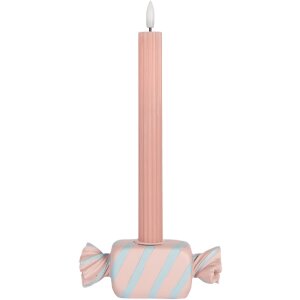 Clayre & Eef Bougeoir Rose-Bleu 14x5x5 cm