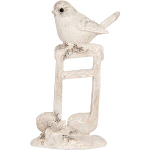 Clayre & Eef Décoration Oiseau Beige-Blanc...