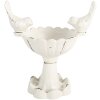 Clayre & Eef 6Y5741 Abreuvoir Oiseaux 14x10x15cm Blanc