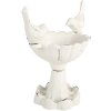 Clayre & Eef 6Y5741 Abreuvoir Oiseaux 14x10x15cm Blanc