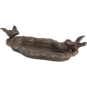 Clayre & Eef 6Y5743 Abreuvoir/Gamelle Oiseaux 24x13x6 cm