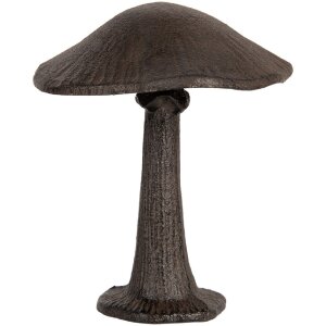 Clayre & Eef 6Y5745 Décoration Champignon Métal Marron 15cm