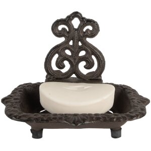 Clayre & Eef 6Y5748 Savonnière 15x11x11 cm Style Campagne Fer