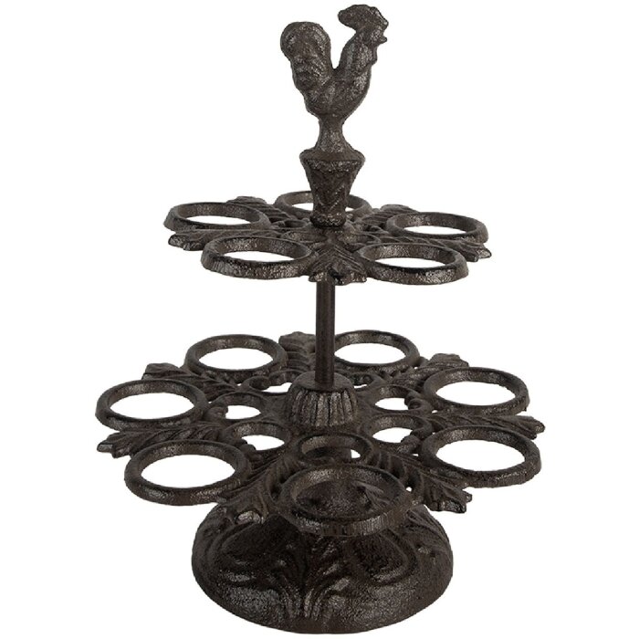 Clayre & Eef 6Y5752 Porte-œufs marron Ø 19x24 cm