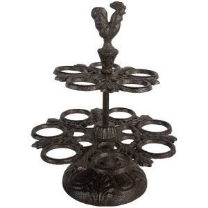 Clayre & Eef 6Y5752 Porte-œufs marron Ø 19x24 cm