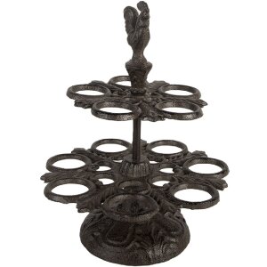 Clayre & Eef 6Y5752 Porte-œufs marron Ø 19x24 cm