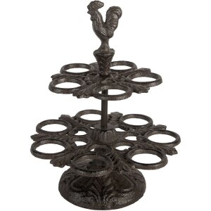 Clayre & Eef 6Y5752 Porte-œufs marron Ø 19x24 cm