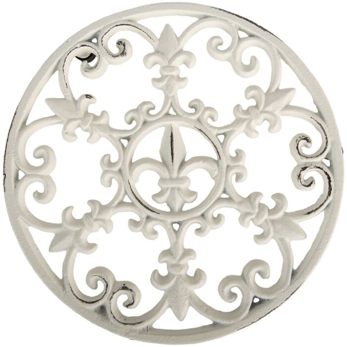 Clayre & Eef 6Y5762 Sous-plat Blanc Ø 18x2 cm